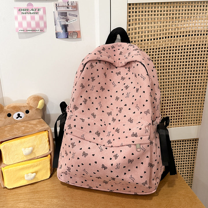 Cute Character-Embellished Casual Backpack Kalsten