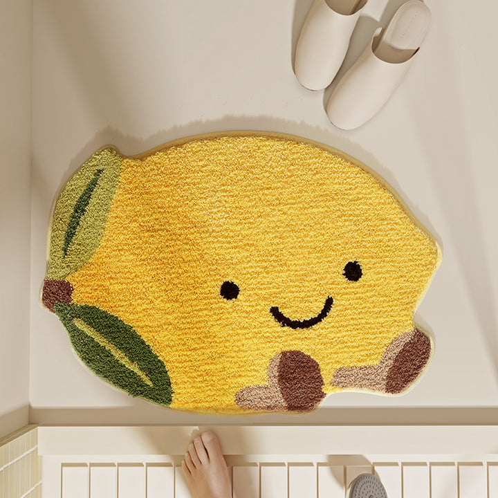 Cute Citrus Fruit Design Bath Mat Kalsten