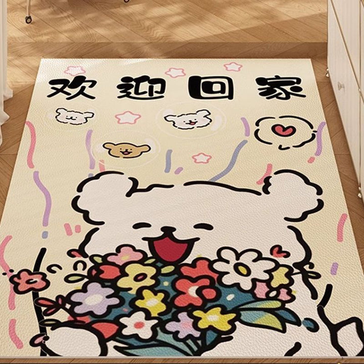 Playful Bunny-Themed Mat