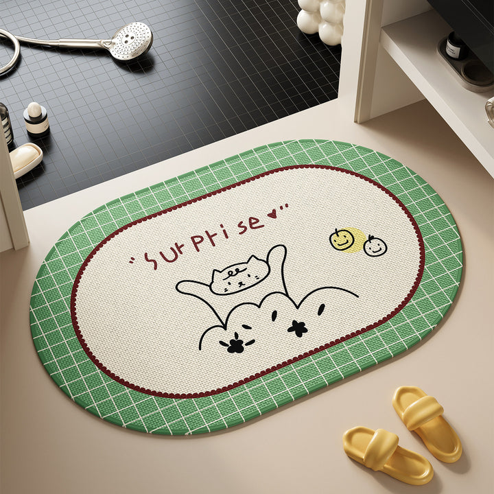 Cartoon-Themed Bathroom Mat Kalsten