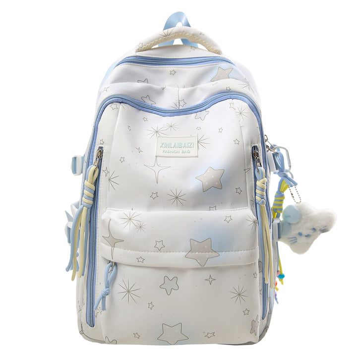 Stylish Star-Embellished School Backpack Kalsten