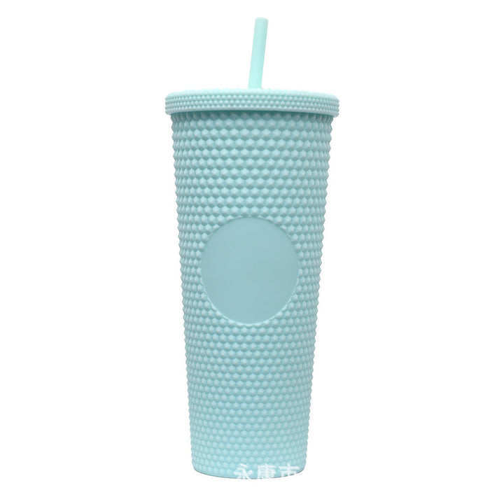 Ladies High-Quality Glitter Drinking Cup with Leak-Proof Lid and Integrated Straw Kalsten