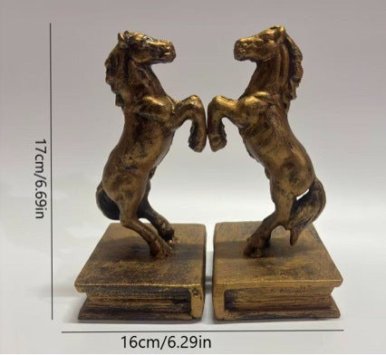 Decorative Horse Figurine Bookends