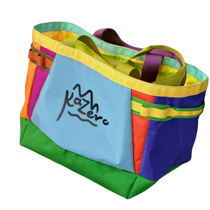 Colorful Canvas Beach Tote Bag Kalsten