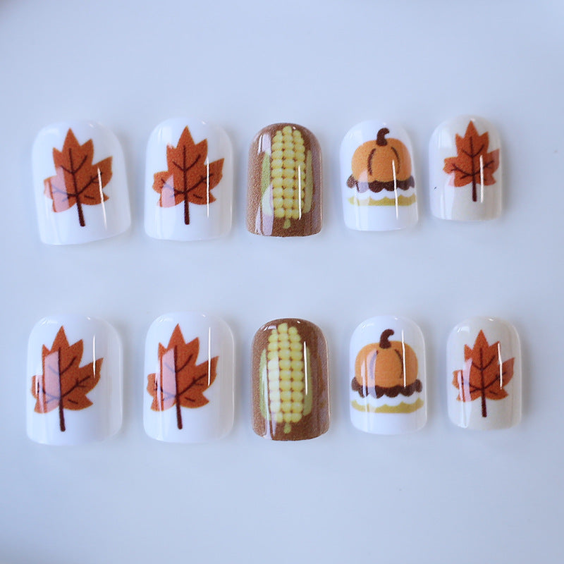 Autumn-Inspired Nail Art Set Kalsten