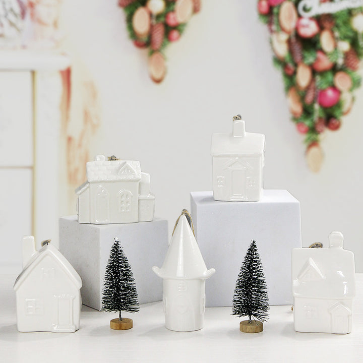 Decorative Ceramic House Figurine Kalsten