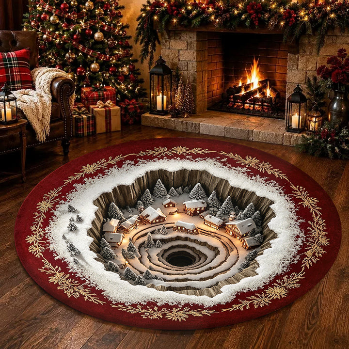 Festive 3D Gnome-Themed Area Rug Kalsten