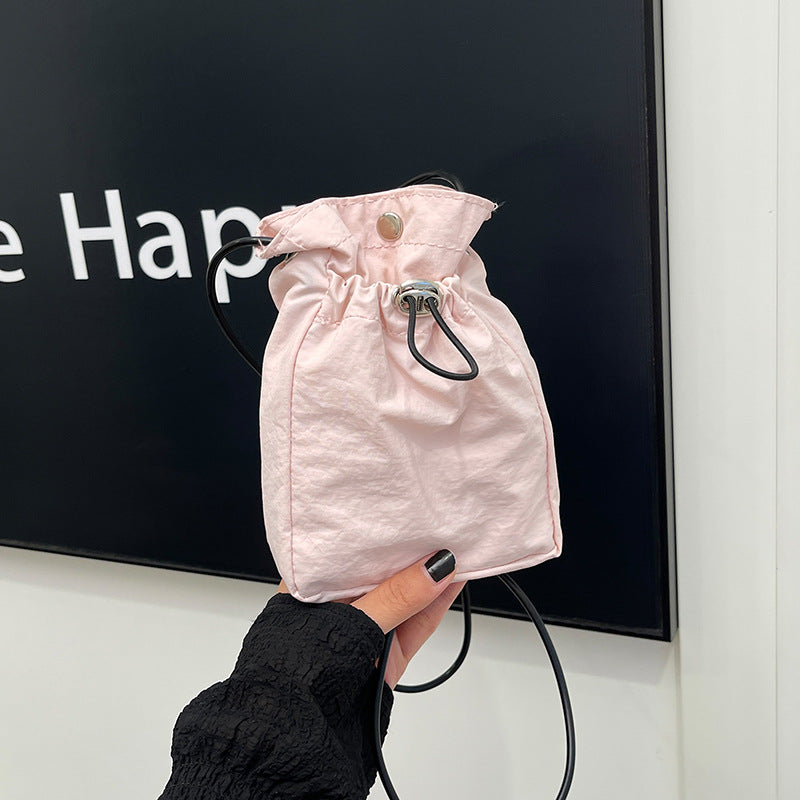 Drawstring Mini Shoulder Bag
