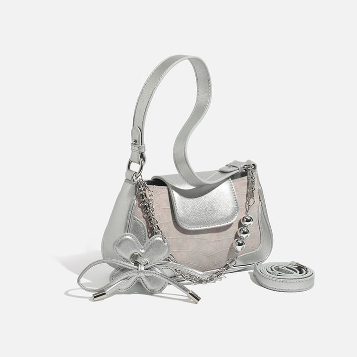 Chic Crocodile Pattern Handbag