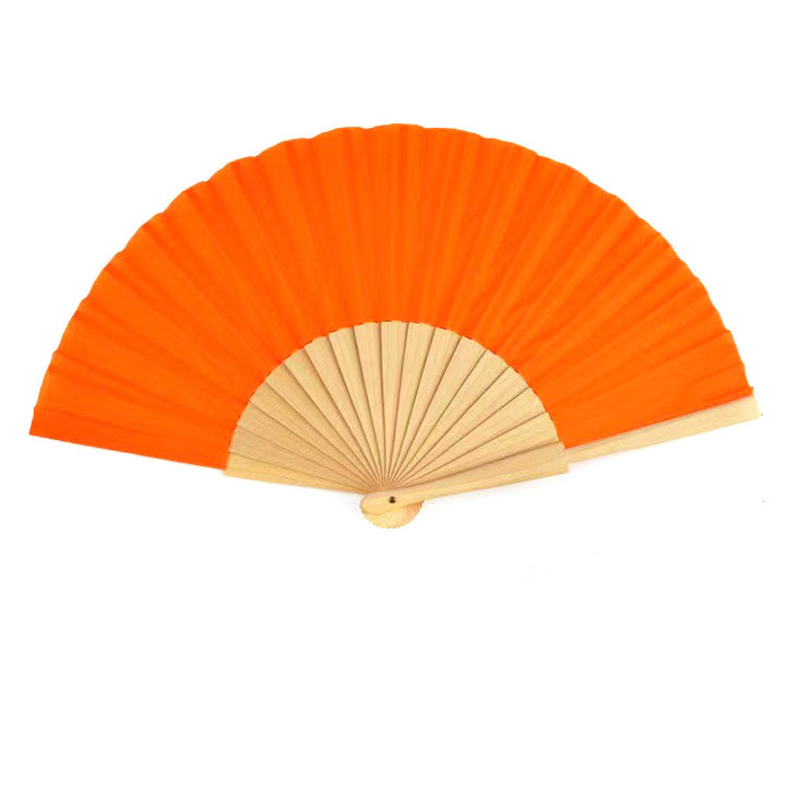 Ladies folding hand fan made of airy material with intricate folds Kalsten