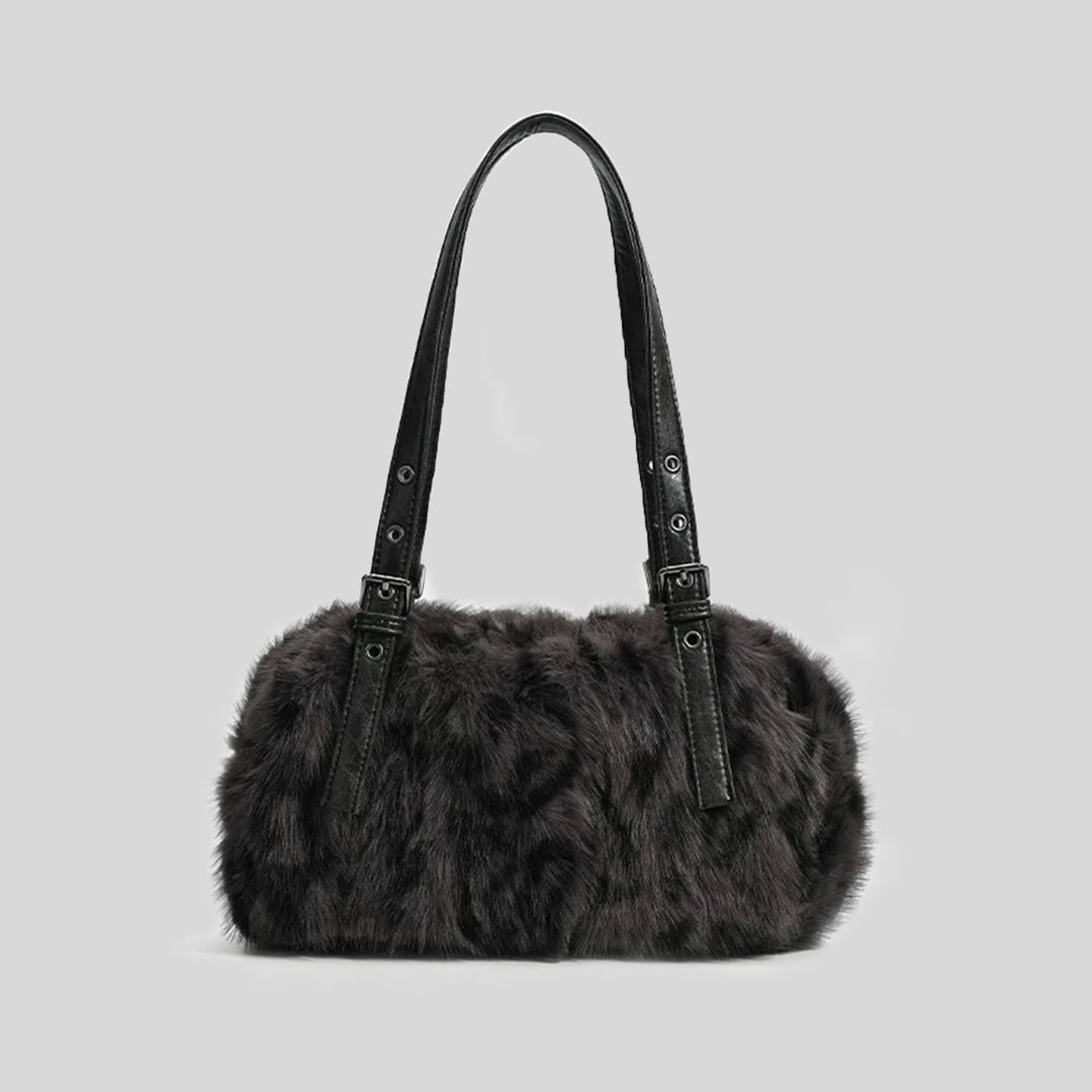 Luxurious Faux Fur Handheld Purse
