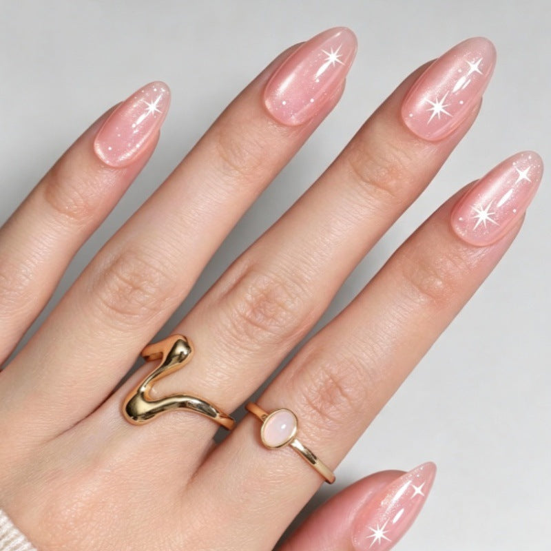 Premium Glittery Long Press-On Nails Kalsten