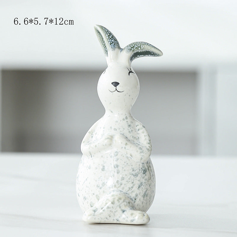 Whimsical Decorative Bunny Sculpture Kalsten