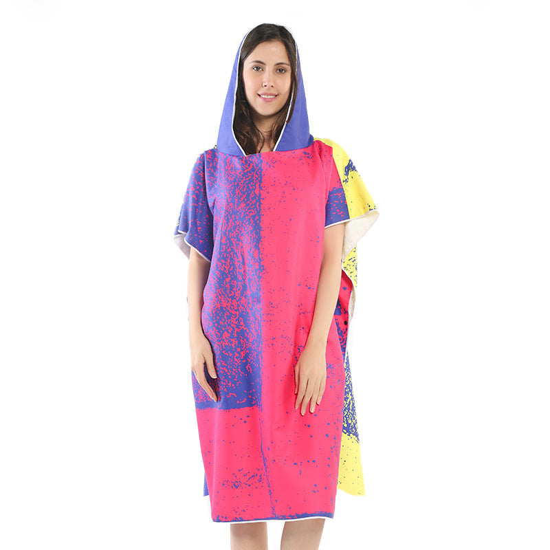 Beach dress with tropical print Kalsten