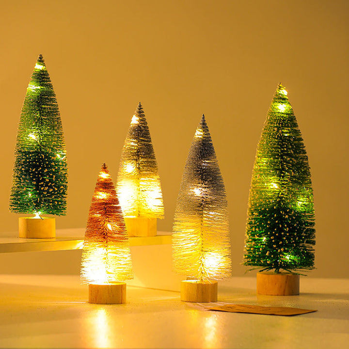 Illuminated Decorative Miniature Christmas Trees Kalsten