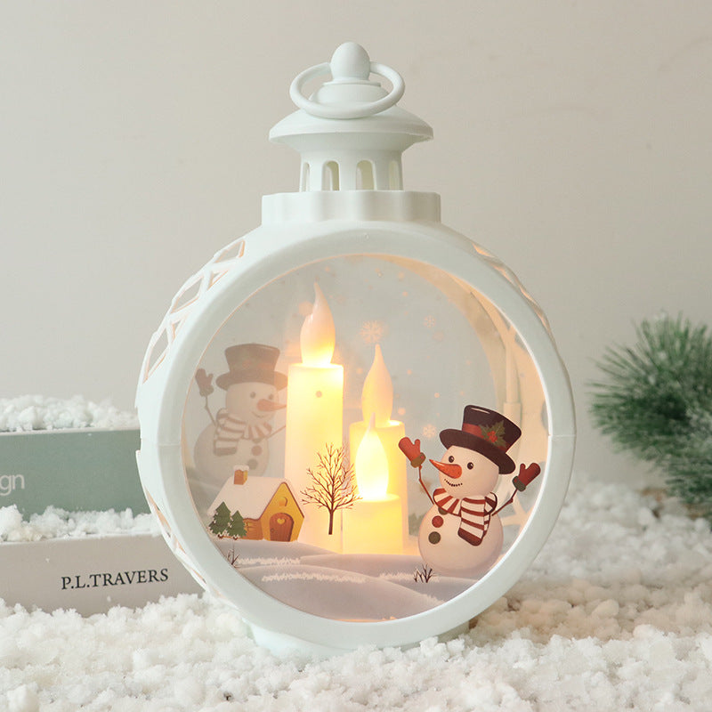 Decorative Christmas lantern with LED lighting