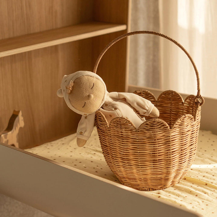Handmade storage basket for dolls Kalsten