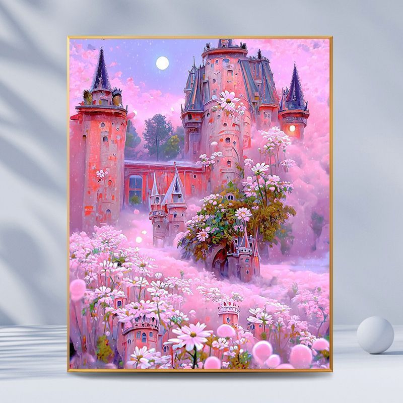 Fantasy Castle Landscape Canvas Art Kalsten