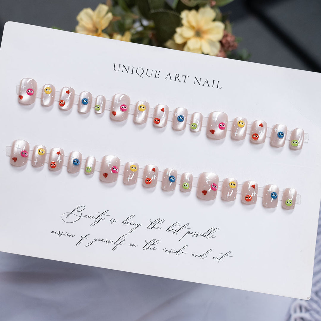 Whimsical Cartoon Press-On Nails