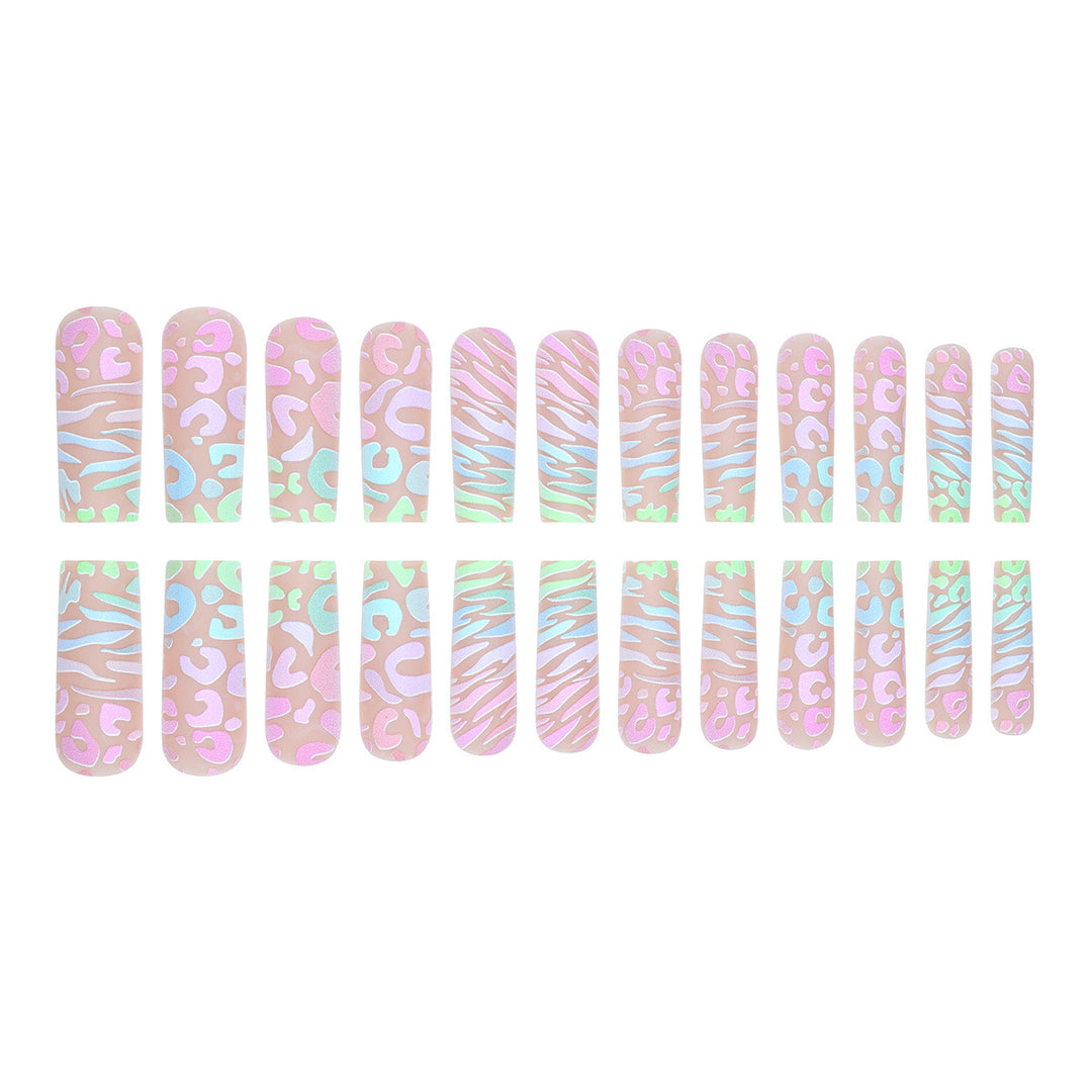 Artistic Long Press-On Nail Extensions Kalsten