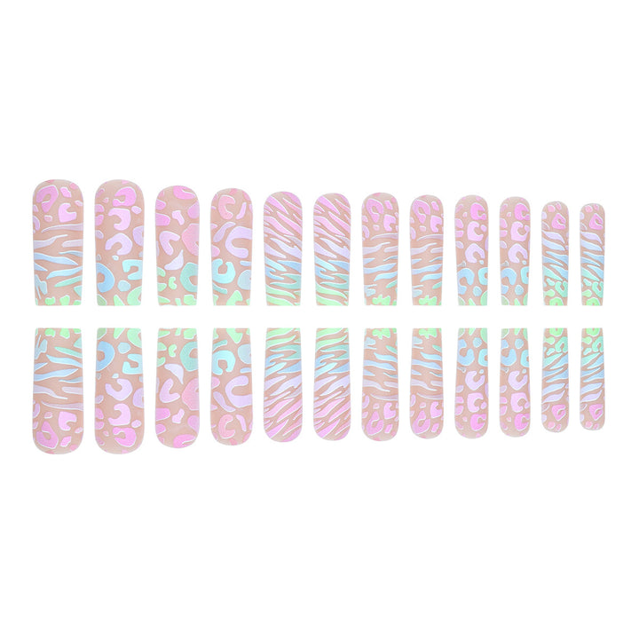 Artistic Long Press-On Nail Extensions Kalsten