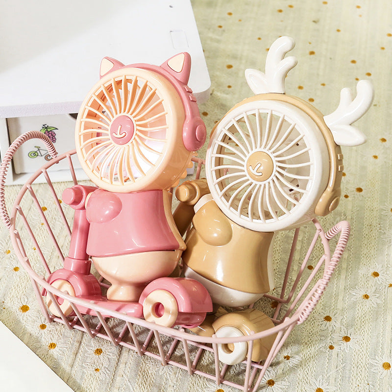 Creative Hand Fan in Cute Animal Design with USB Connection Kalsten
