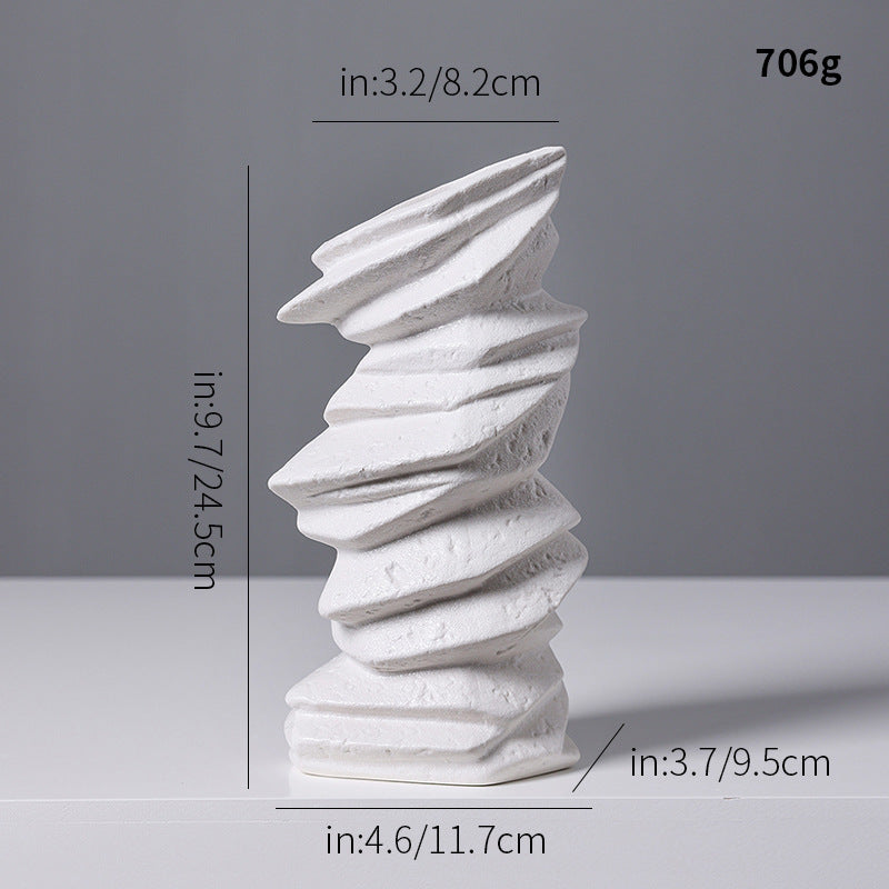 Abstract Textured Ceramic Sculpture Kalsten