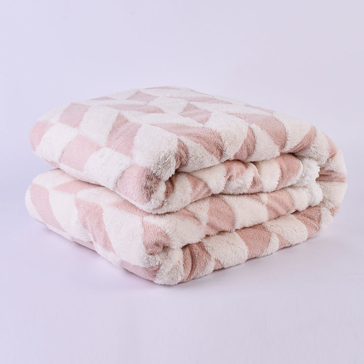 Ladies cuddle blanket with unique houndstooth pattern Kalsten