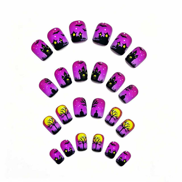 Artificial nails with creepy Halloween motif Kalsten