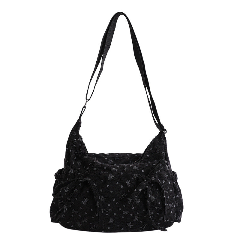 Stylish Floral Embellished Hobo Bag