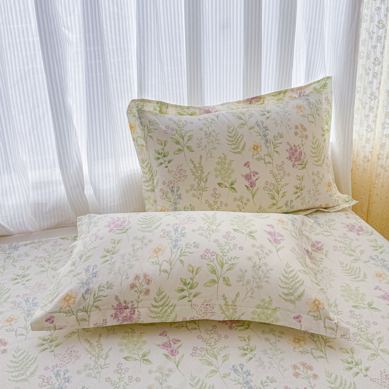 Flower Print Pillowcase Set