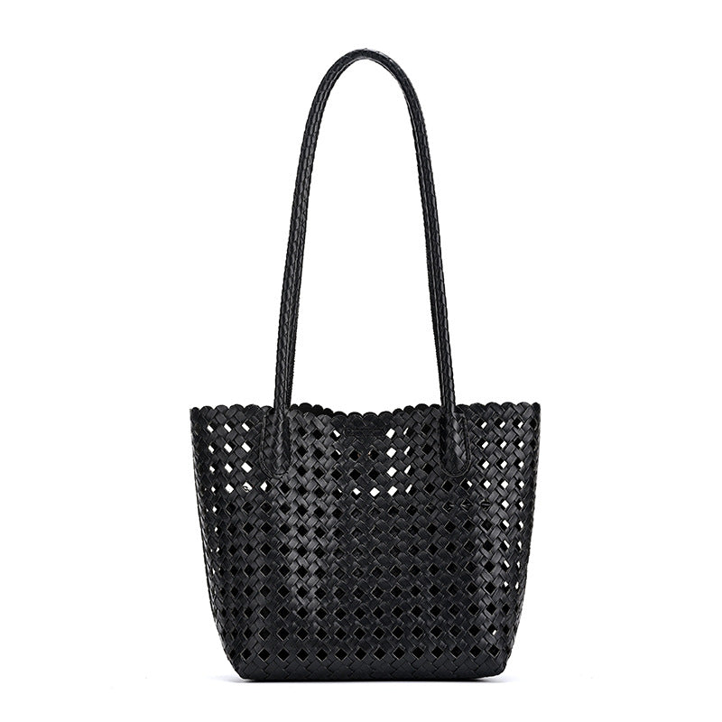 Handwoven Texture Tote Bag