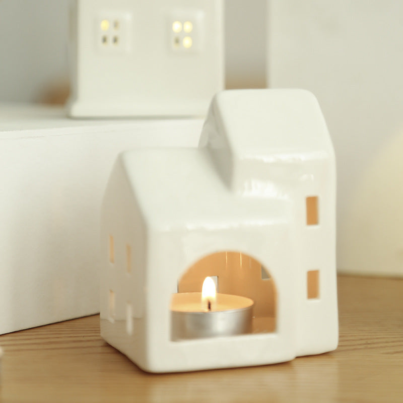 Ceramic House Tea Light Holder Kalsten