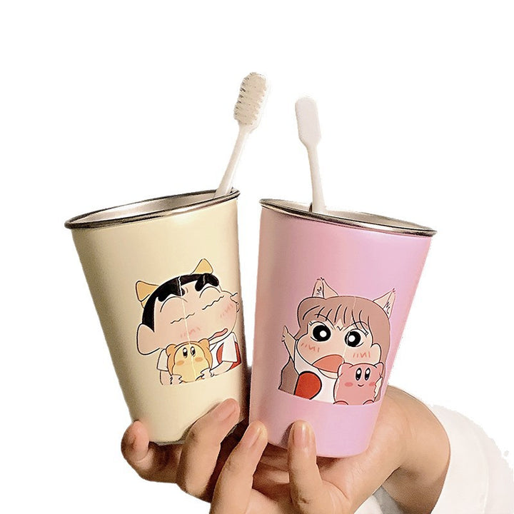 Stainless Steel Toothbrush Holder with Cute Cartoon Design Kalsten