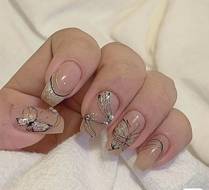 Artistic Butterfly Nail Art Set