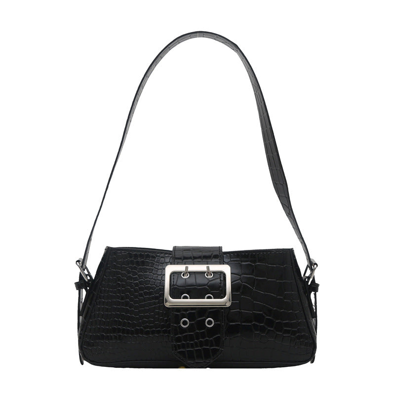 Croc-Embossed Handbag