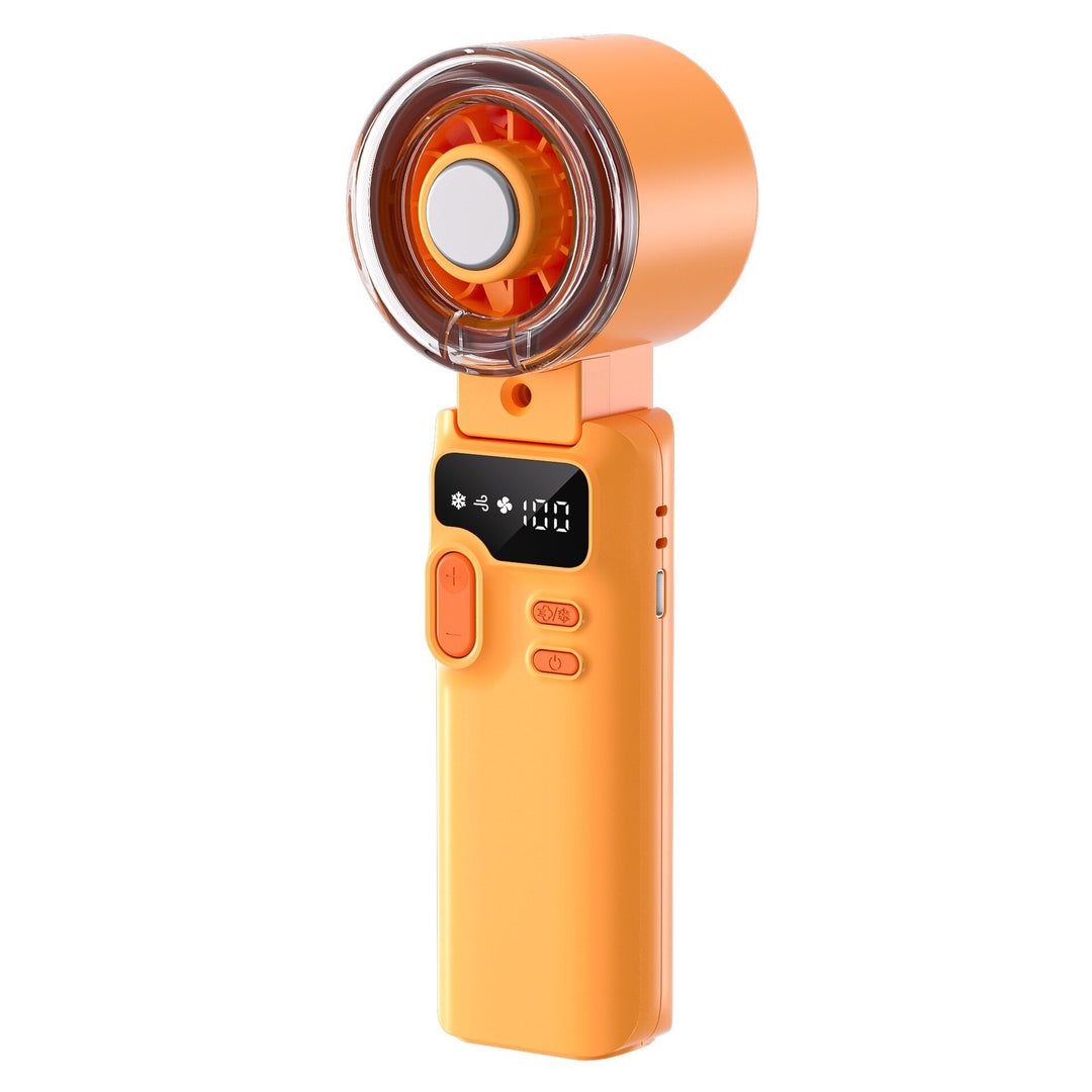 Cooling handheld digital display misting mini fan with adjustable tilt Kalsten