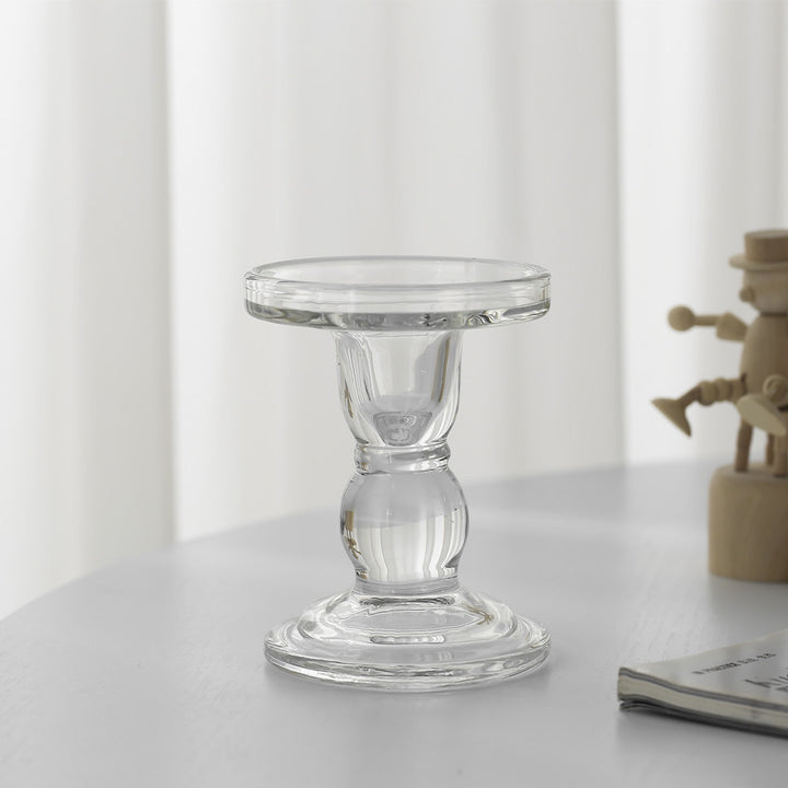 Textured Ribbed Vertical-Fluted Decorative Pillar Candle