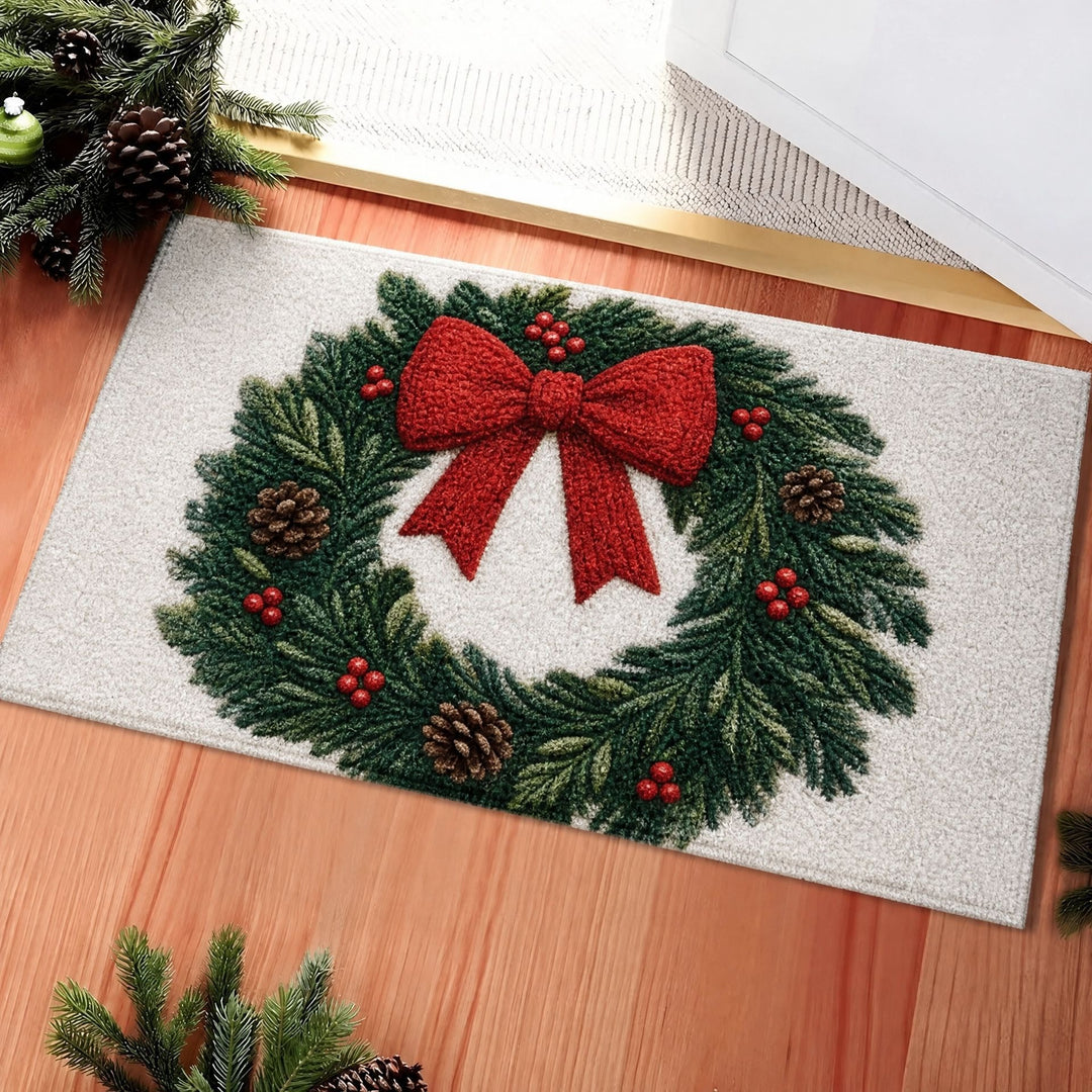 Whimsical Holiday-Themed Floor Mat Kalsten