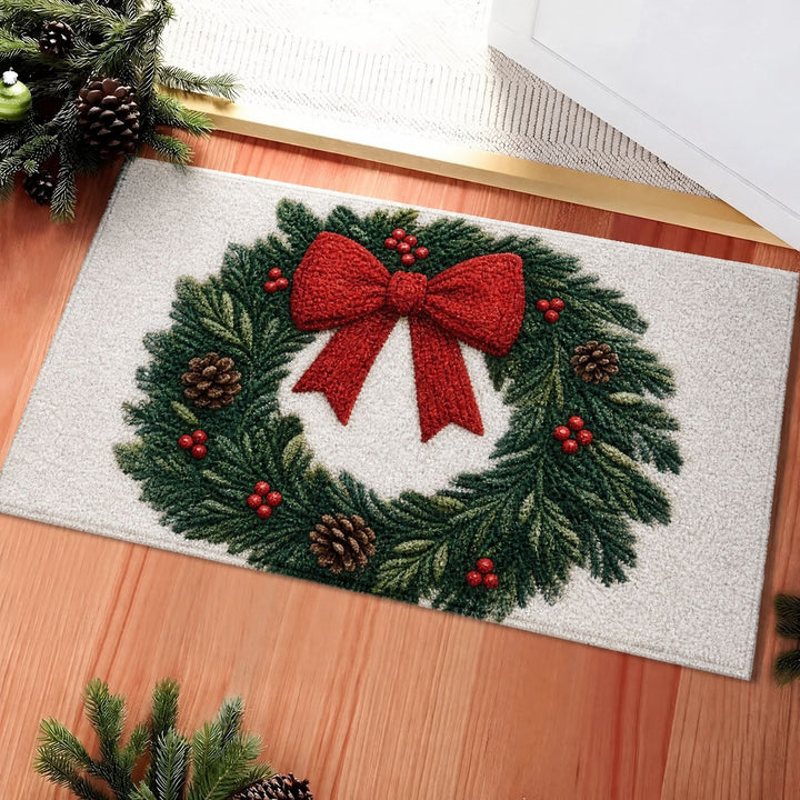 Whimsical Holiday-Themed Floor Mat Kalsten
