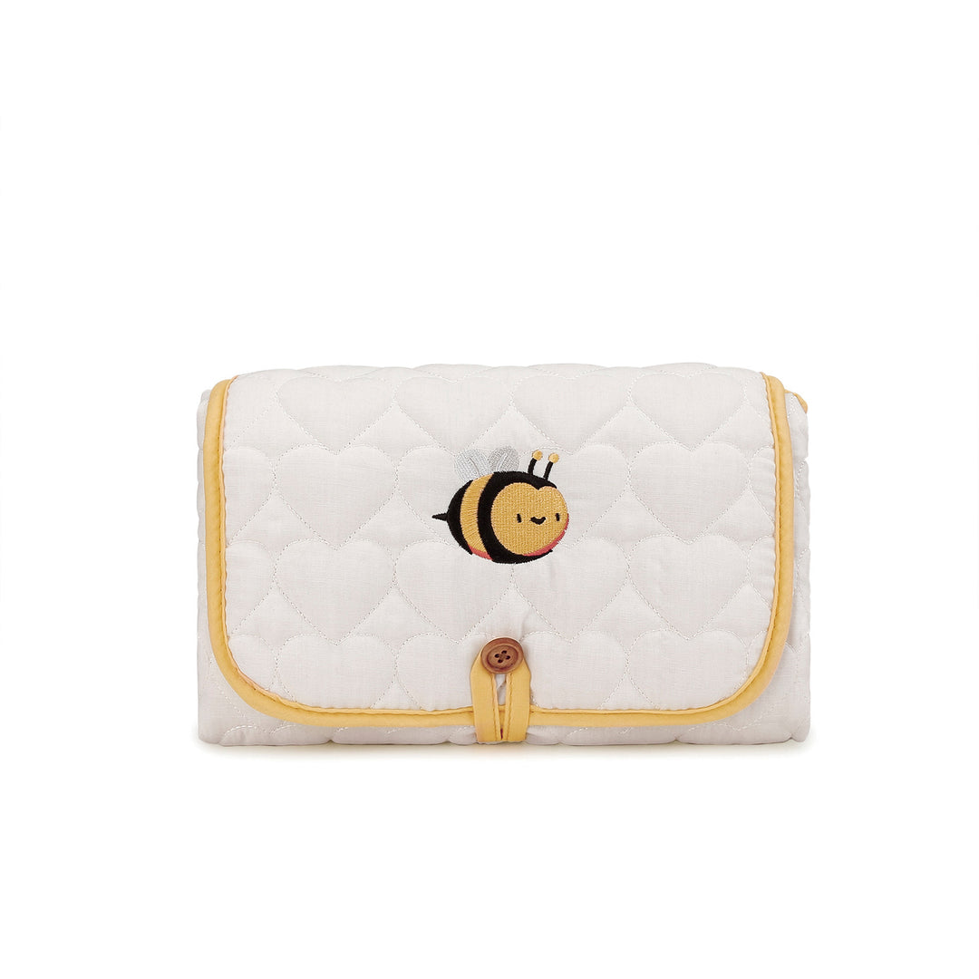 Changing mat with sweet bee motif Kalsten