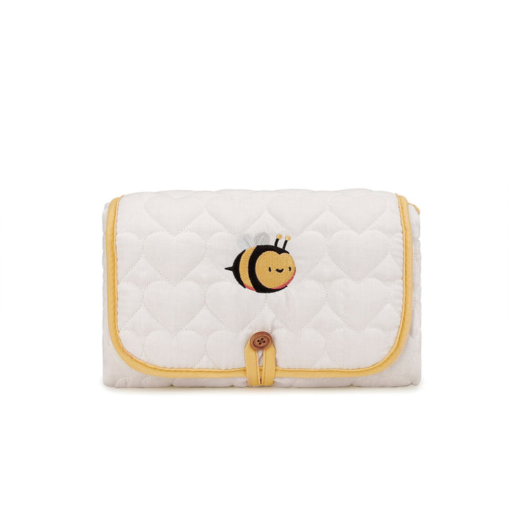 Changing mat with sweet bee motif Kalsten
