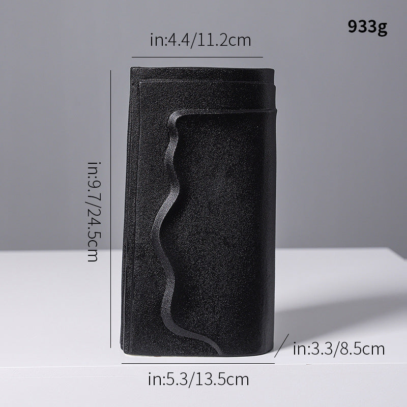 Textured Abstract Ceramic Vase Kalsten