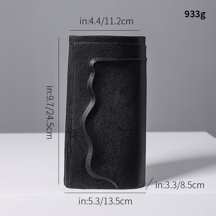 Textured Abstract Ceramic Vase Kalsten
