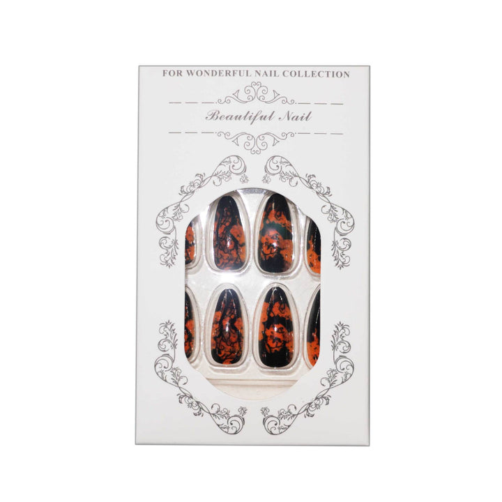 Halloween-Themed Stiletto Press-On Nails Kalsten