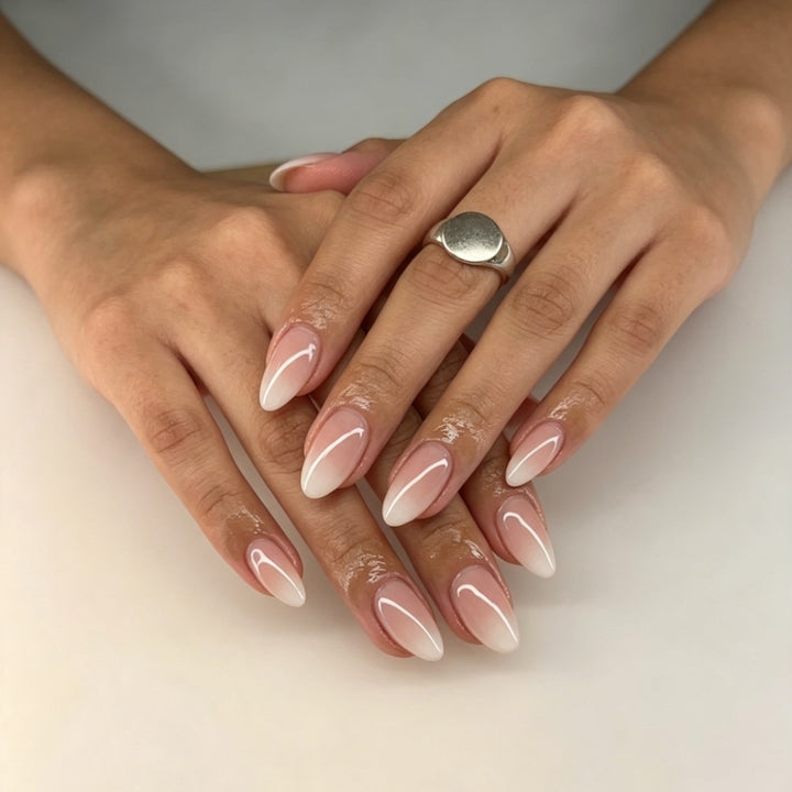 Artificial nails with elegant ombre effect and high-gloss finish Kalsten