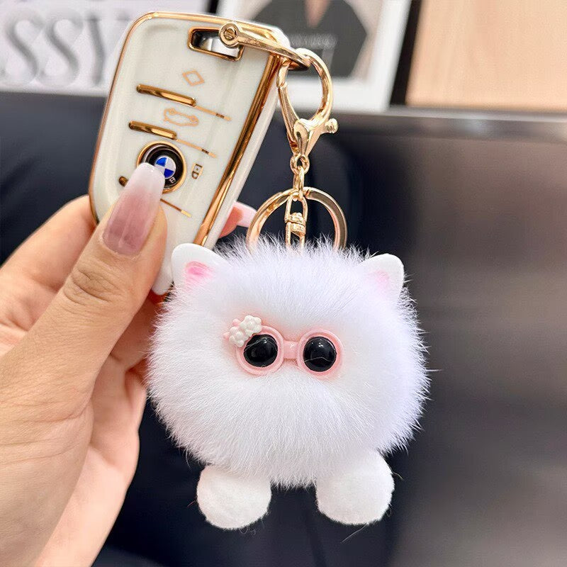 Furry Cat Plush Keychain Kalsten