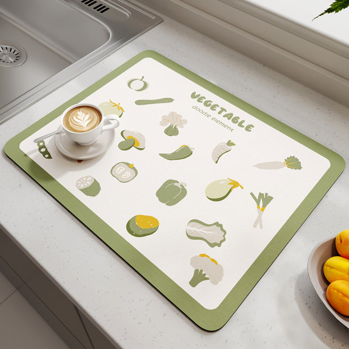 Geometric Patterned Kitchen Mat Kalsten