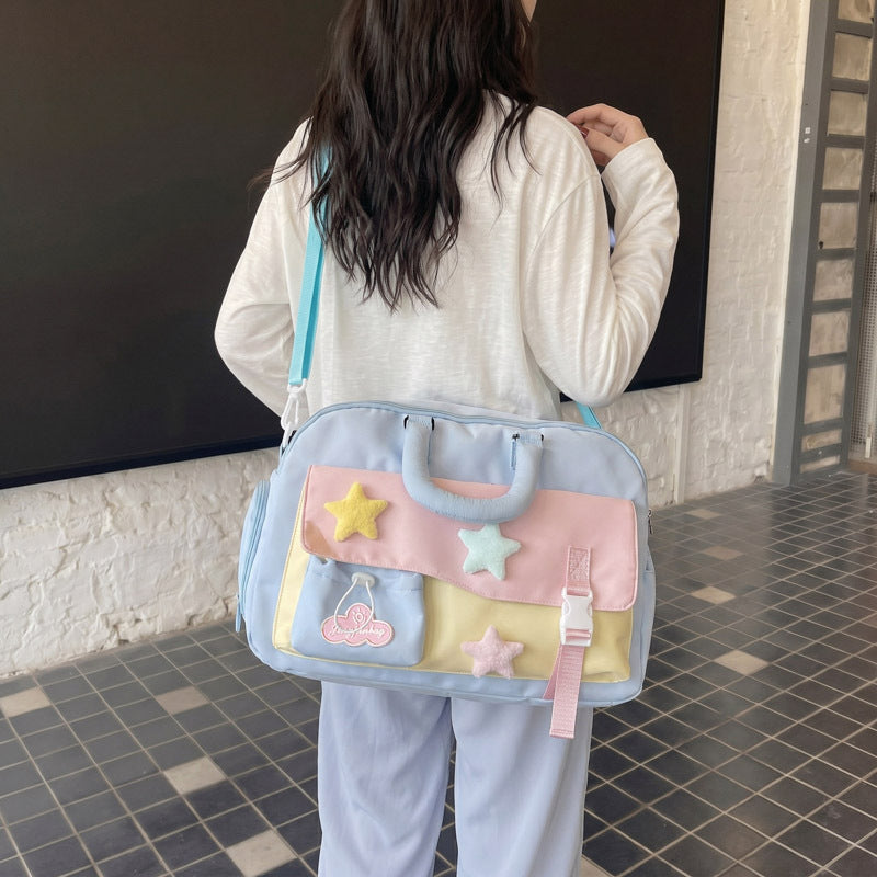 Decorative Star-Appliqué Travel Bag Kalsten