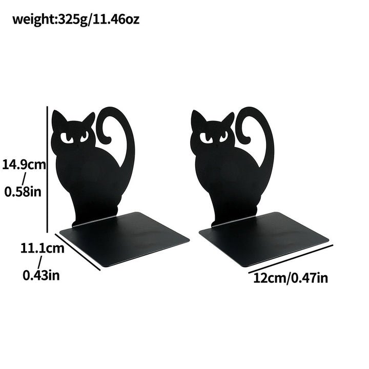 Cat Silhouette Decorative Bookends